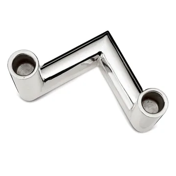 Candelabro Pipe 11 cm - Latón niquelado - Classic Collection