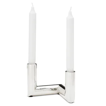Candelabro Pipe 11 cm - Latón niquelado - Classic Collection