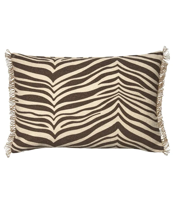 Cojín Zebra - Marrón-natural, 40x60 cm - Classic Collection