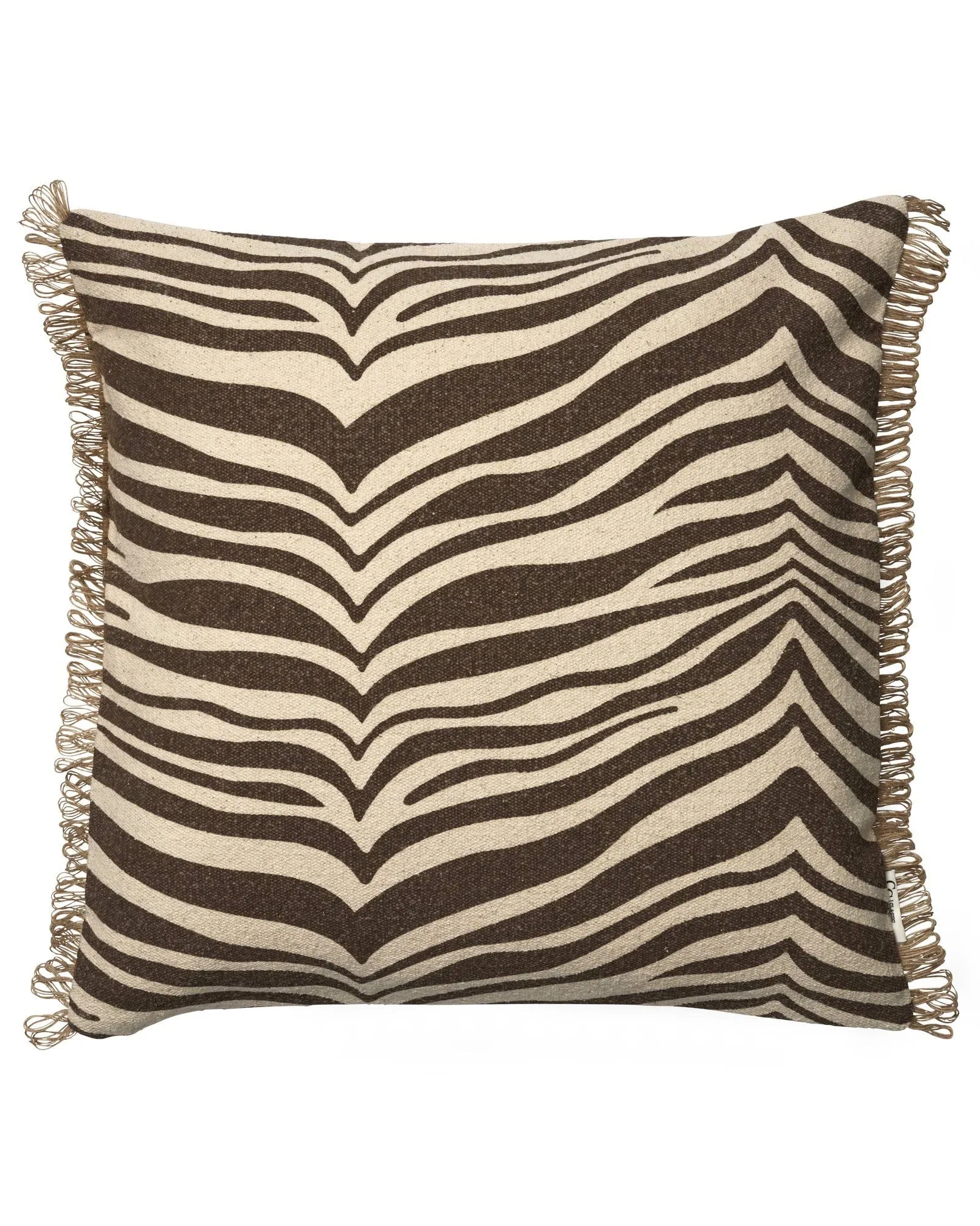 Cojín Zebra, Marrón-natural, 50x50 cm Classic Collection