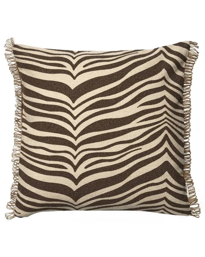 Cojín Zebra - Marrón-natural, 50x50 cm - Classic Collection