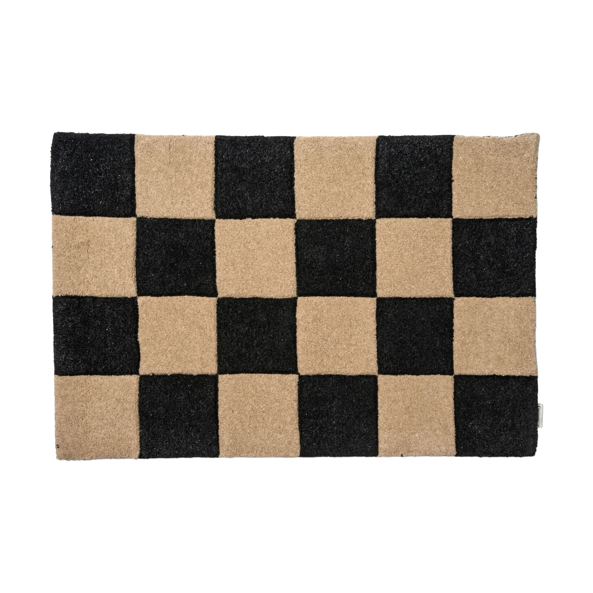 Felpudo Square 60x90 cm, Negro-natural Classic Collection