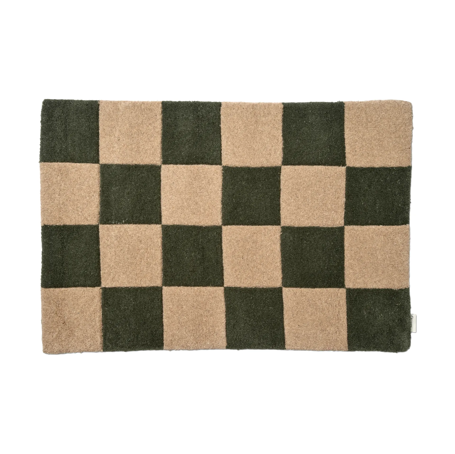 Felpudo Square, Green-natural, 60x90 cm Classic Collection