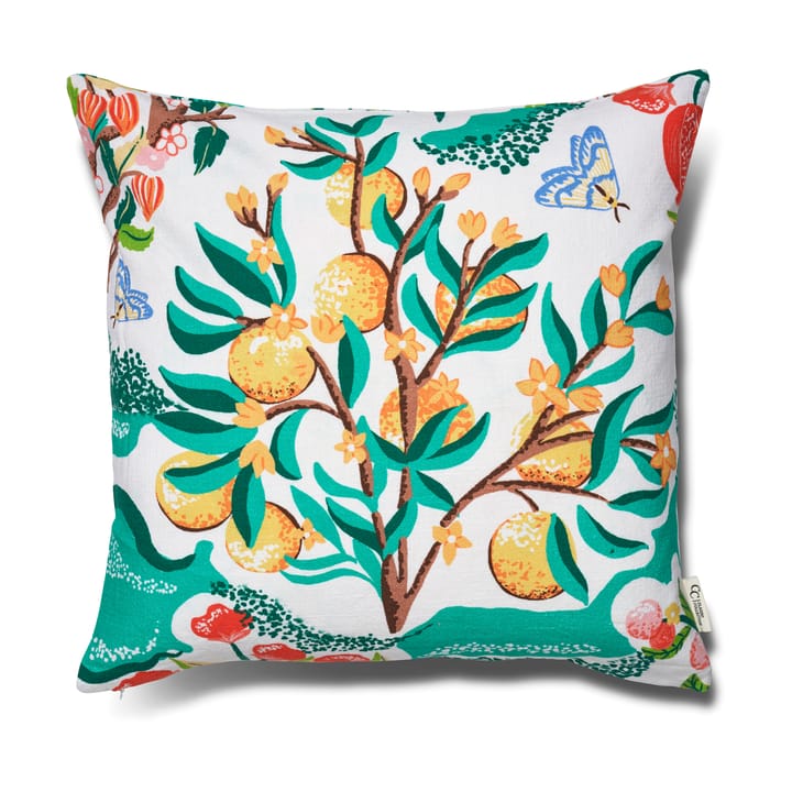 Funda de cojín Botanical Orange 50x50 cm - White - Classic Collection