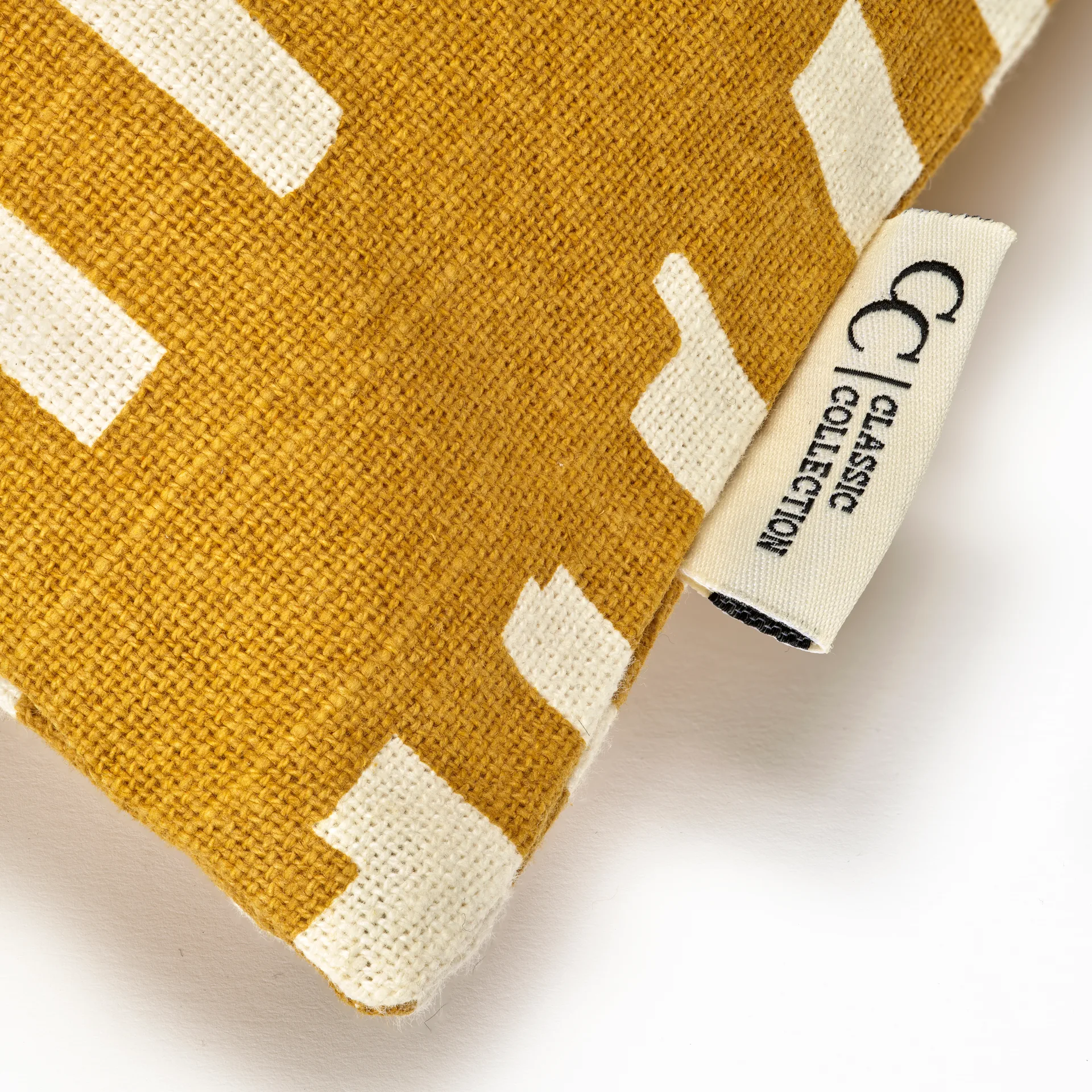 Funda de cojín Ikat Block 50x50 cm, Amarillo Classic Collection