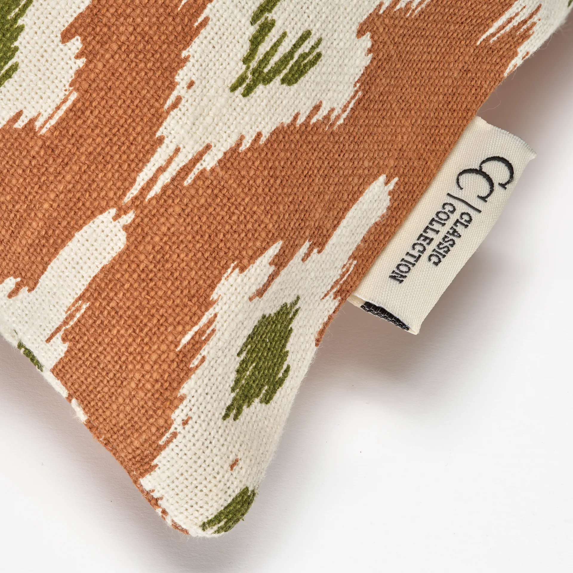 Funda de cojín Ikat Diamond 50x50 cm, Marrón Classic Collection