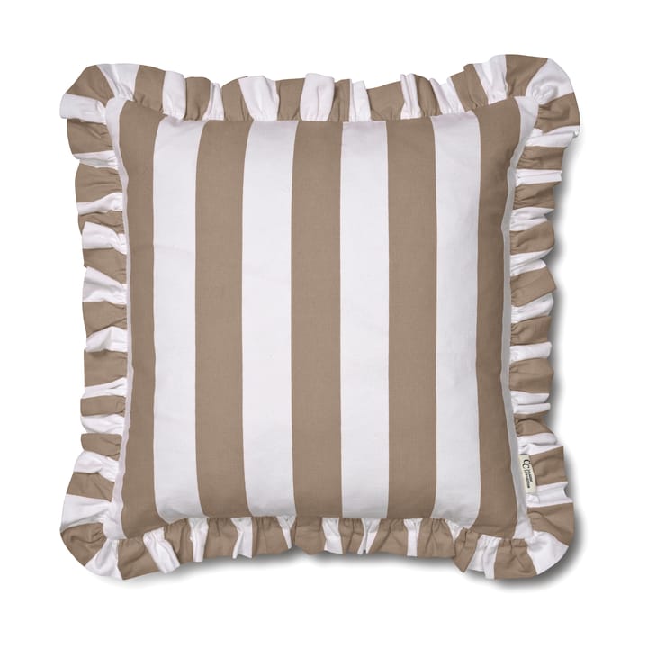 Funda de cojín Ruffle Stripes 50x50 cm - Beige - Classic Collection