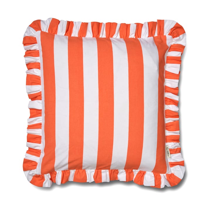 Funda de cojín Ruffle Stripes 50x50 cm - Coral - Classic Collection