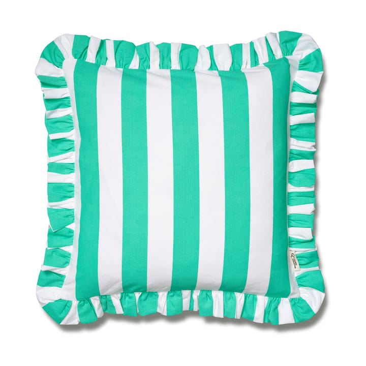 Funda de cojín Ruffle Stripes 50x50 cm - Sage - Classic Collection