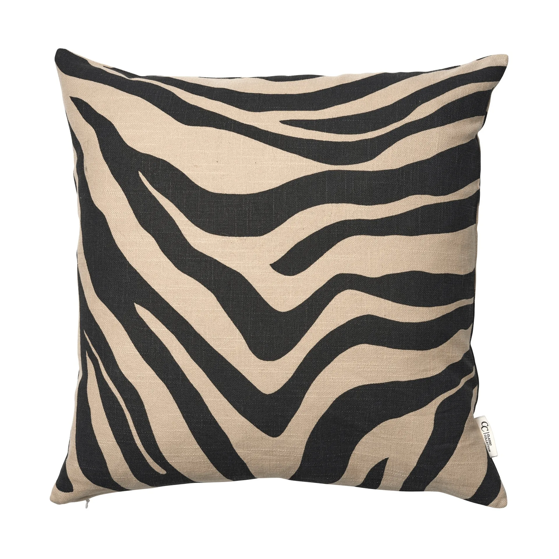 Funda de cojín Savannah, Beige-black, 50x50 cm Classic Collection