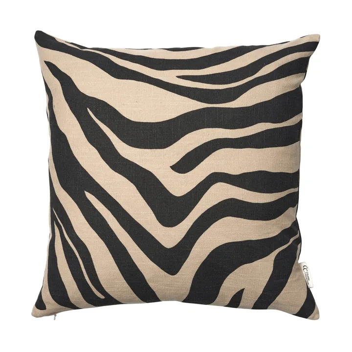 Funda de cojín Savannah - Beige-black, 50x50 cm - Classic Collection