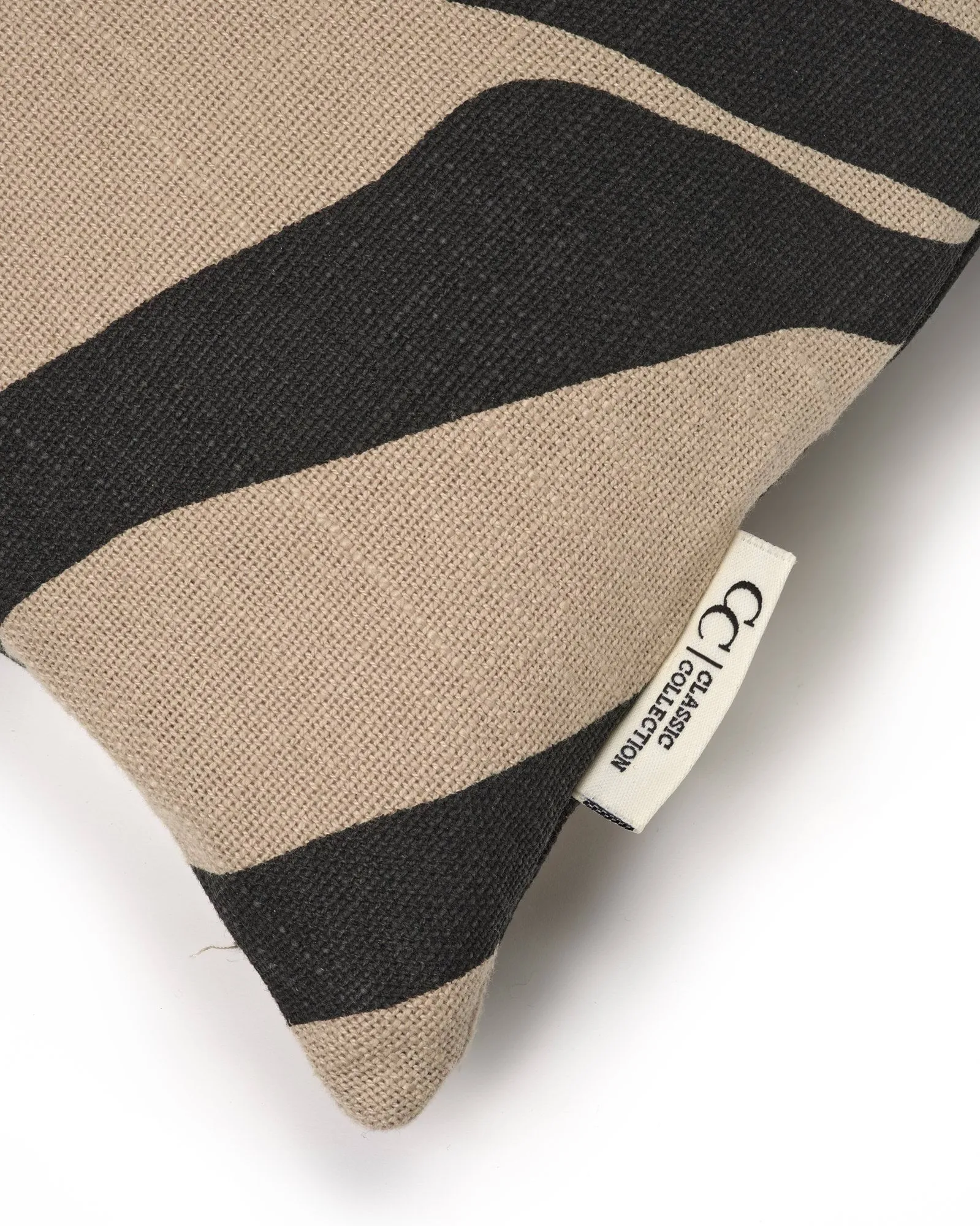 Funda de cojín Savannah, Beige-black, 50x50 cm Classic Collection