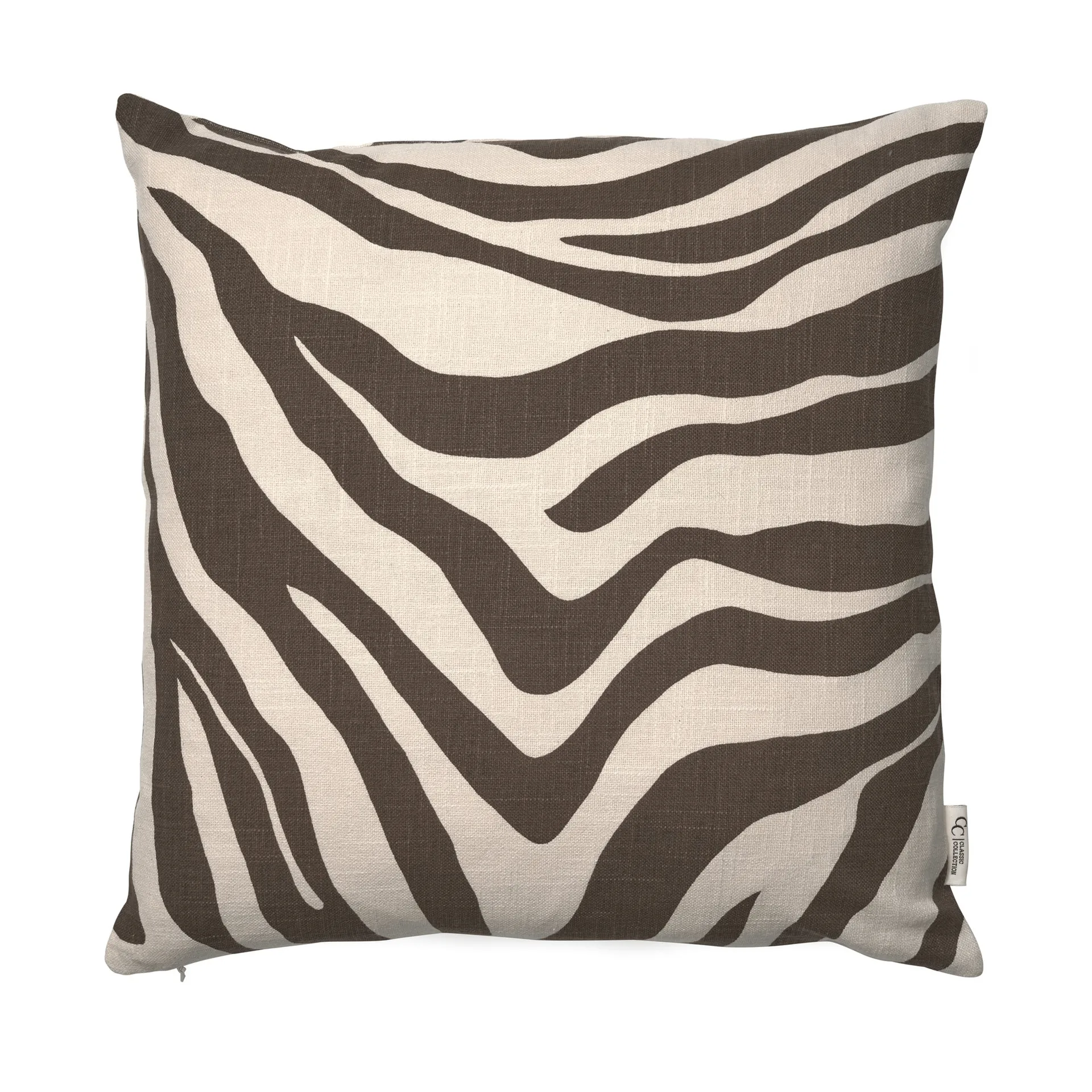 Funda de cojín Savannah, Brown-off white, 50x50 cm Classic Collection