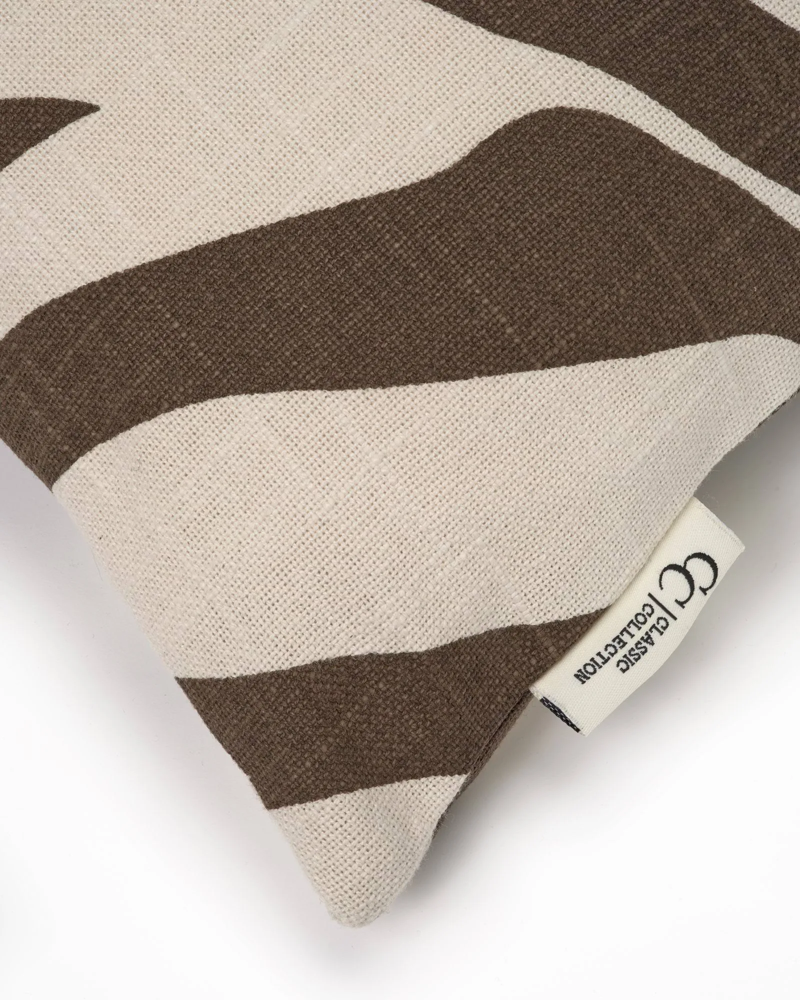Funda de cojín Savannah, Brown-off white, 50x50 cm Classic Collection