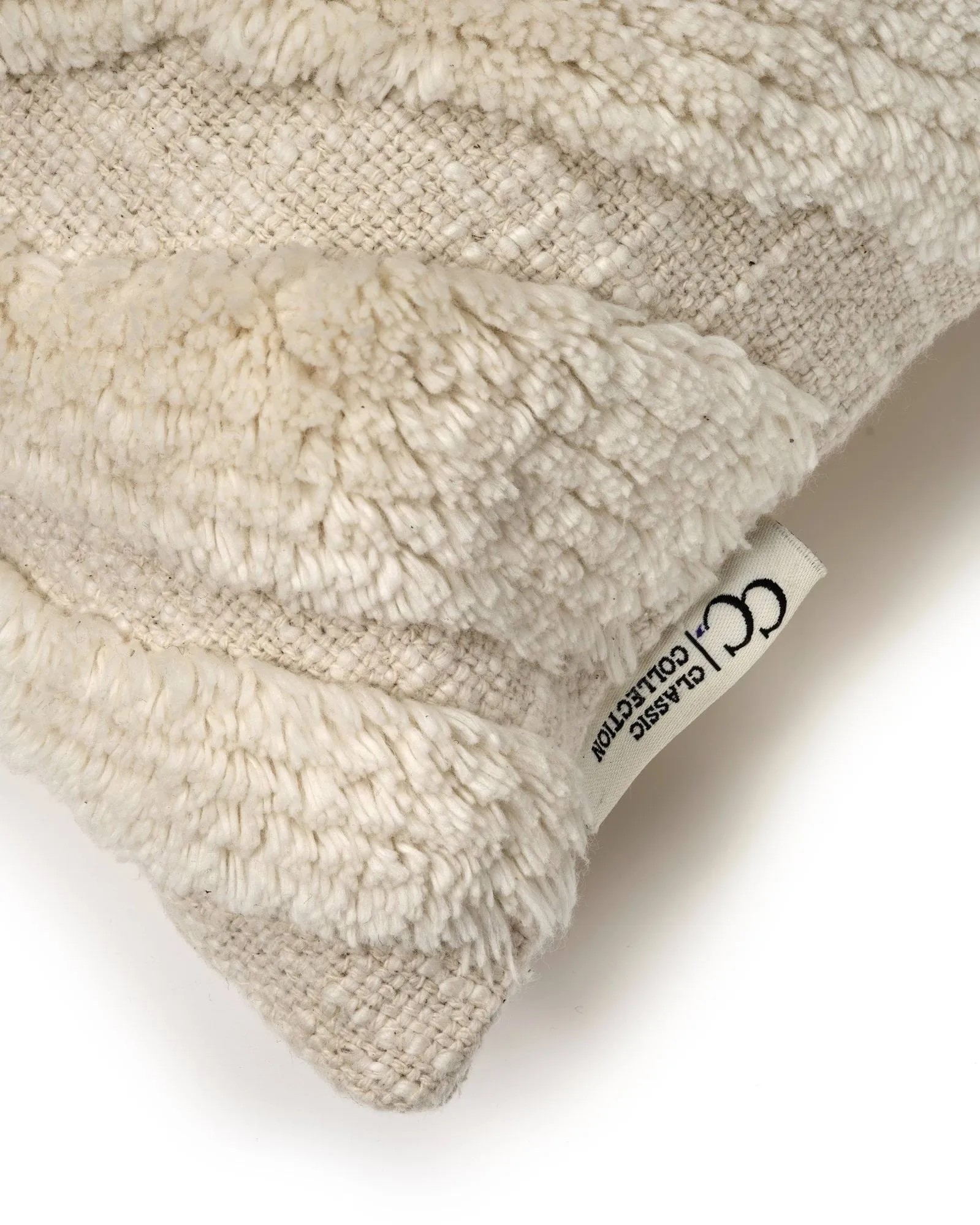 Funda de cojín Zebra Tuft, Off white, 50x50 cm Classic Collection