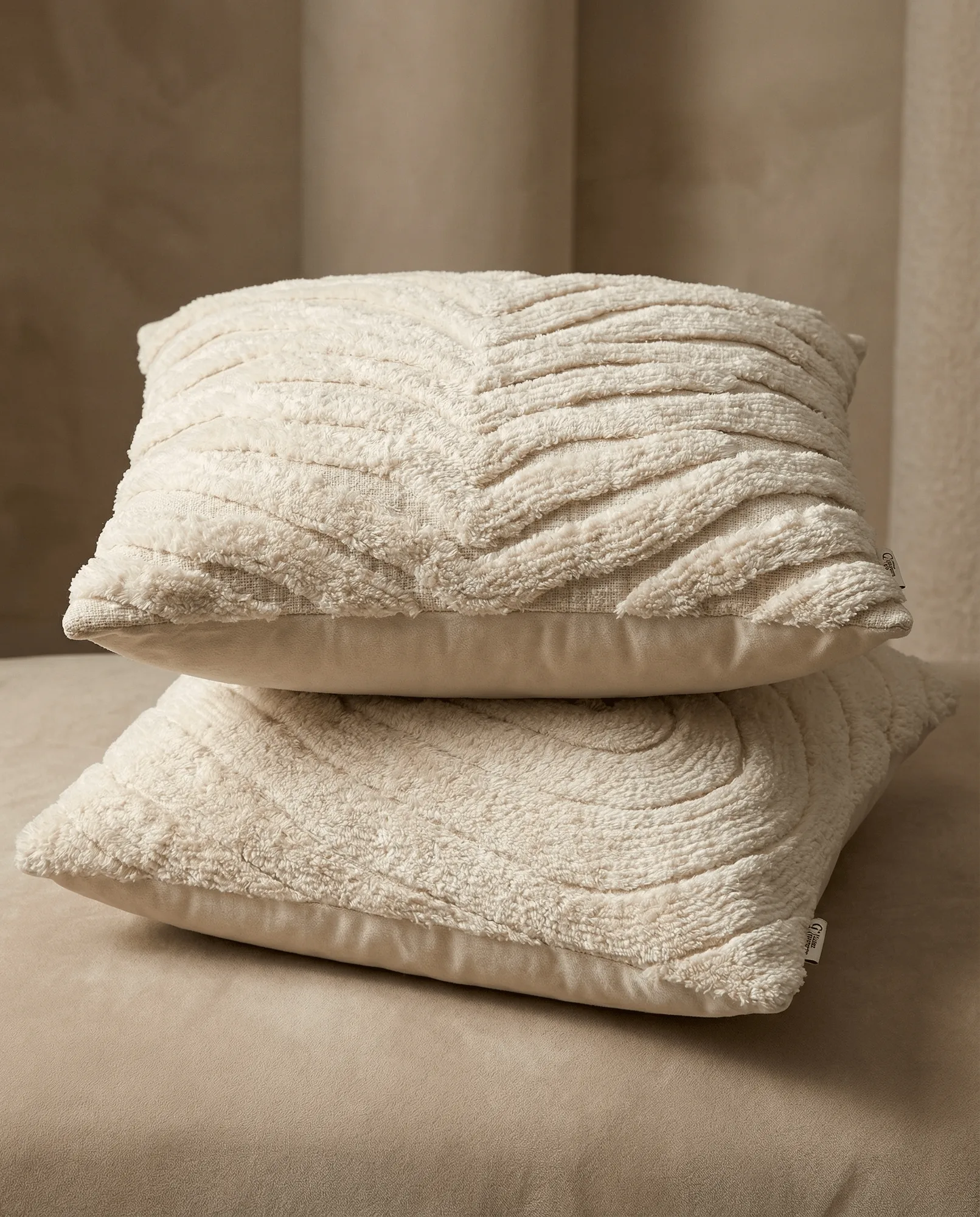 Funda de cojín Zebra Tuft, Off white, 50x50 cm Classic Collection