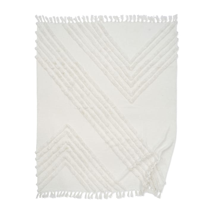 Manta de algodón Edge 130x170 cm - White - Classic Collection