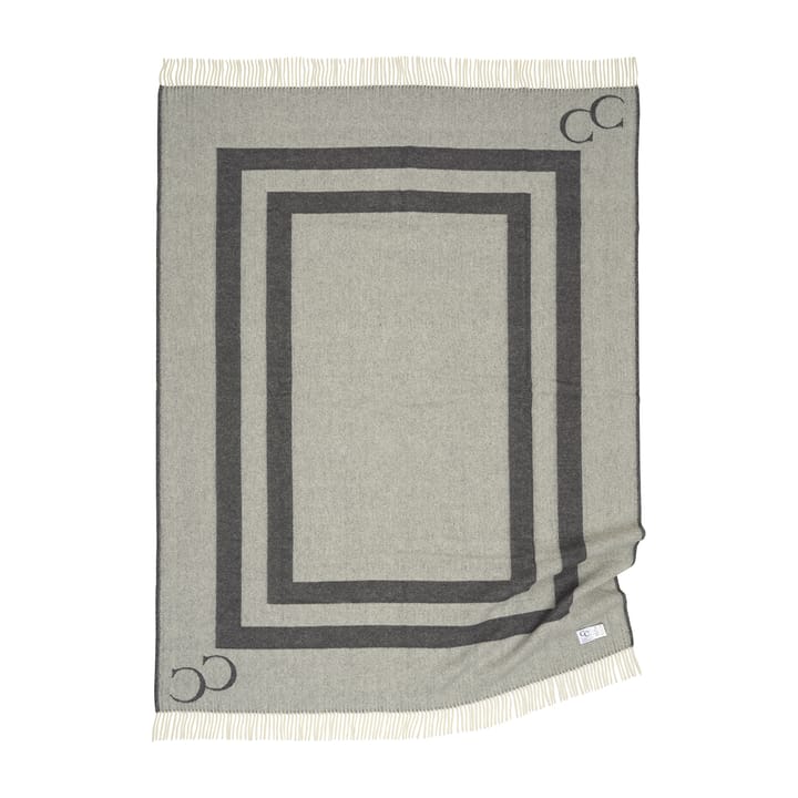 Manta de lana Monogram 130x200 cm, Iron gate Classic Collection