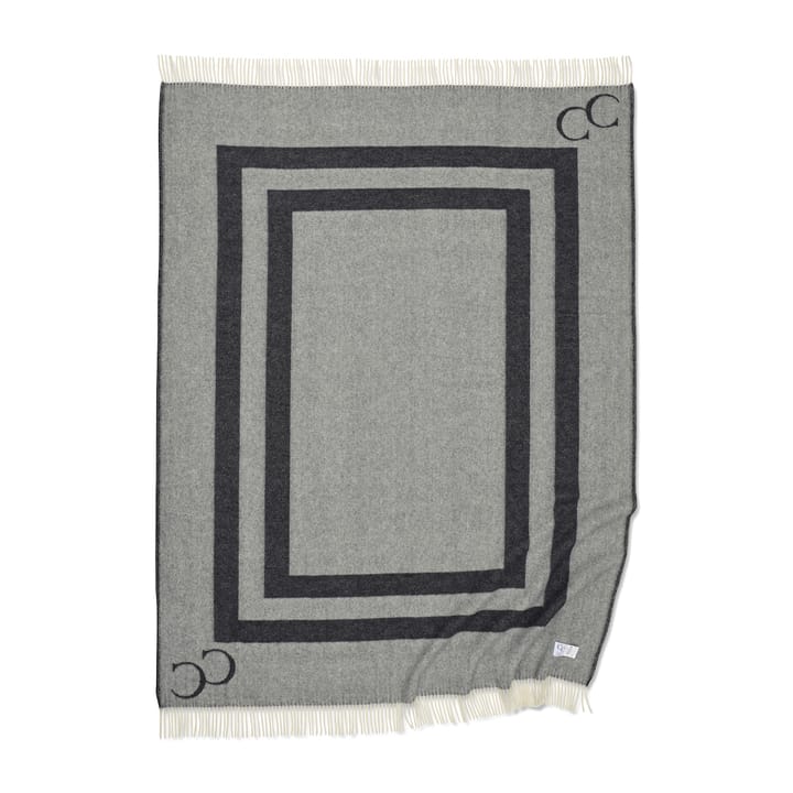 Manta de lana Monogram 130x200 cm, negro Classic Collection