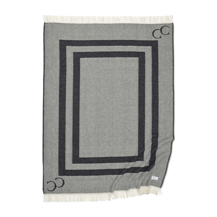 Manta de lana Monogram 130x200 cm - negro - Classic Collection