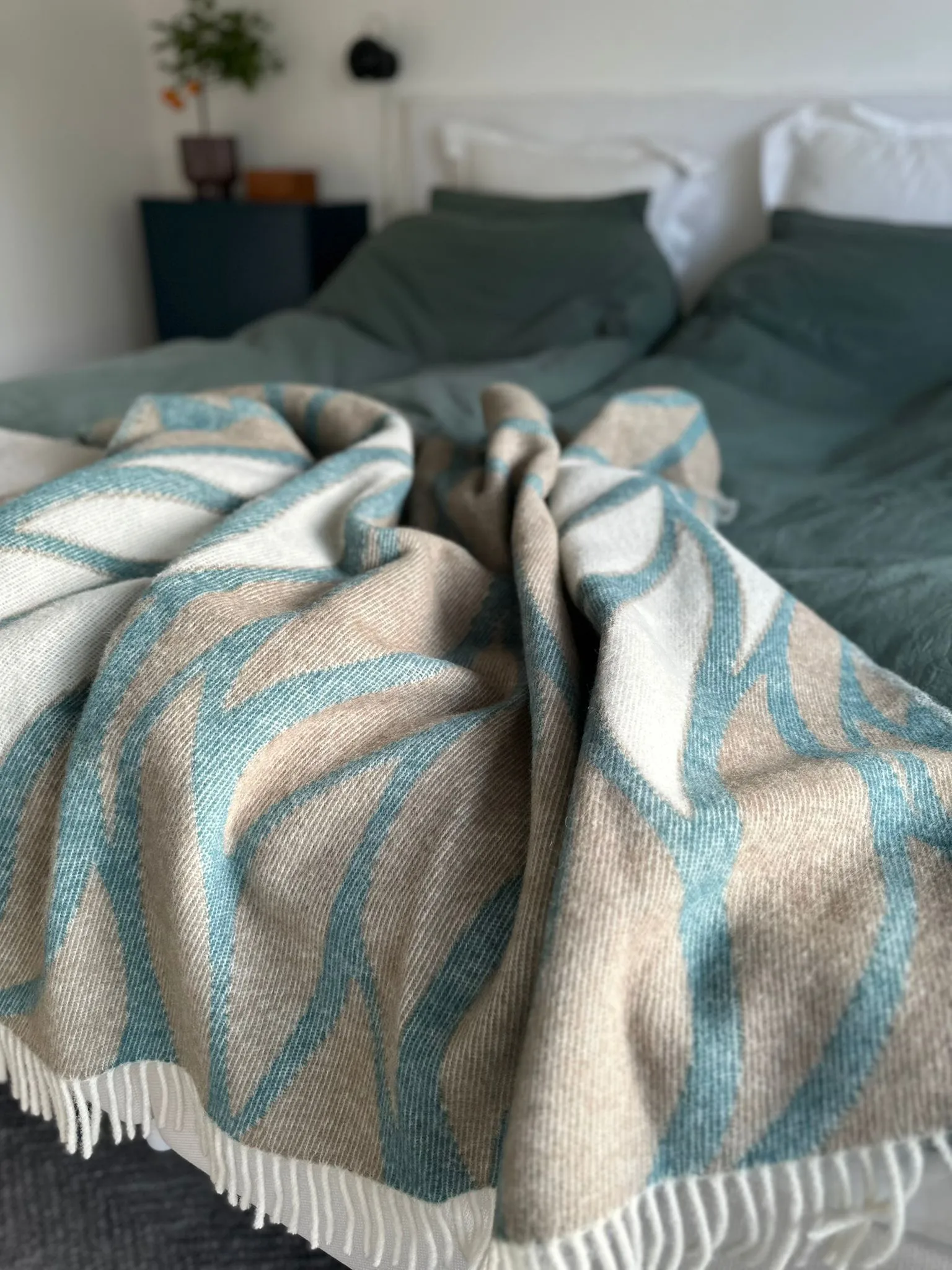 Manta Folia 130x180 cm, Teal Classic Collection