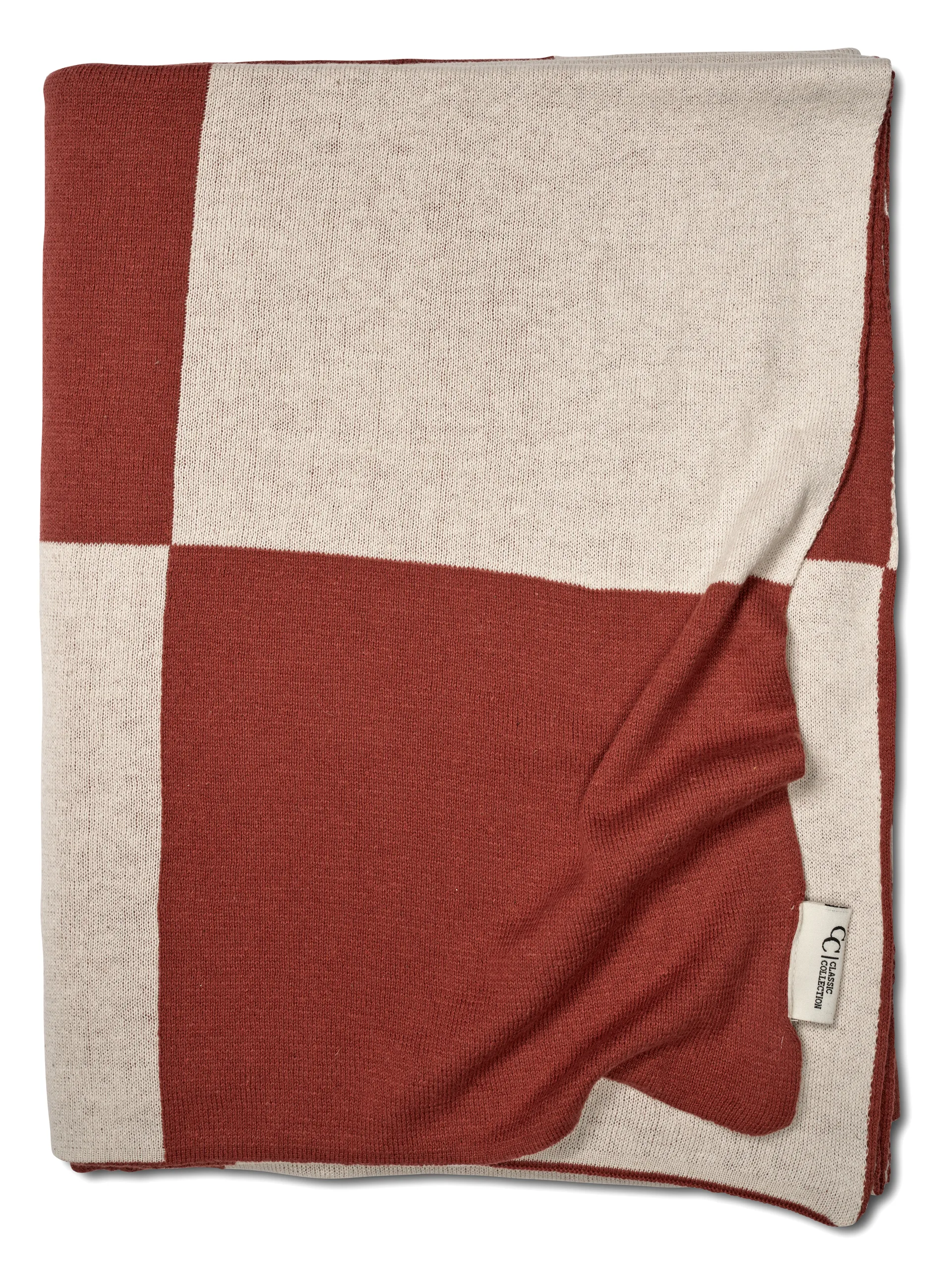 Manta Square 130x170 cm, Marrón oscuro Classic Collection