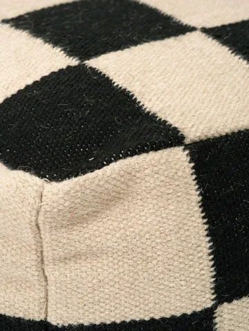 Puf Square 50x50 cm - Negro-natural - Classic Collection