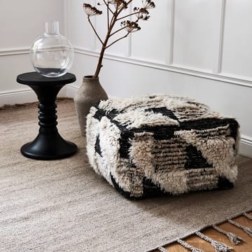 Puff Marrakesh 55x55 cm - Ivory-charcoal - Classic Collection