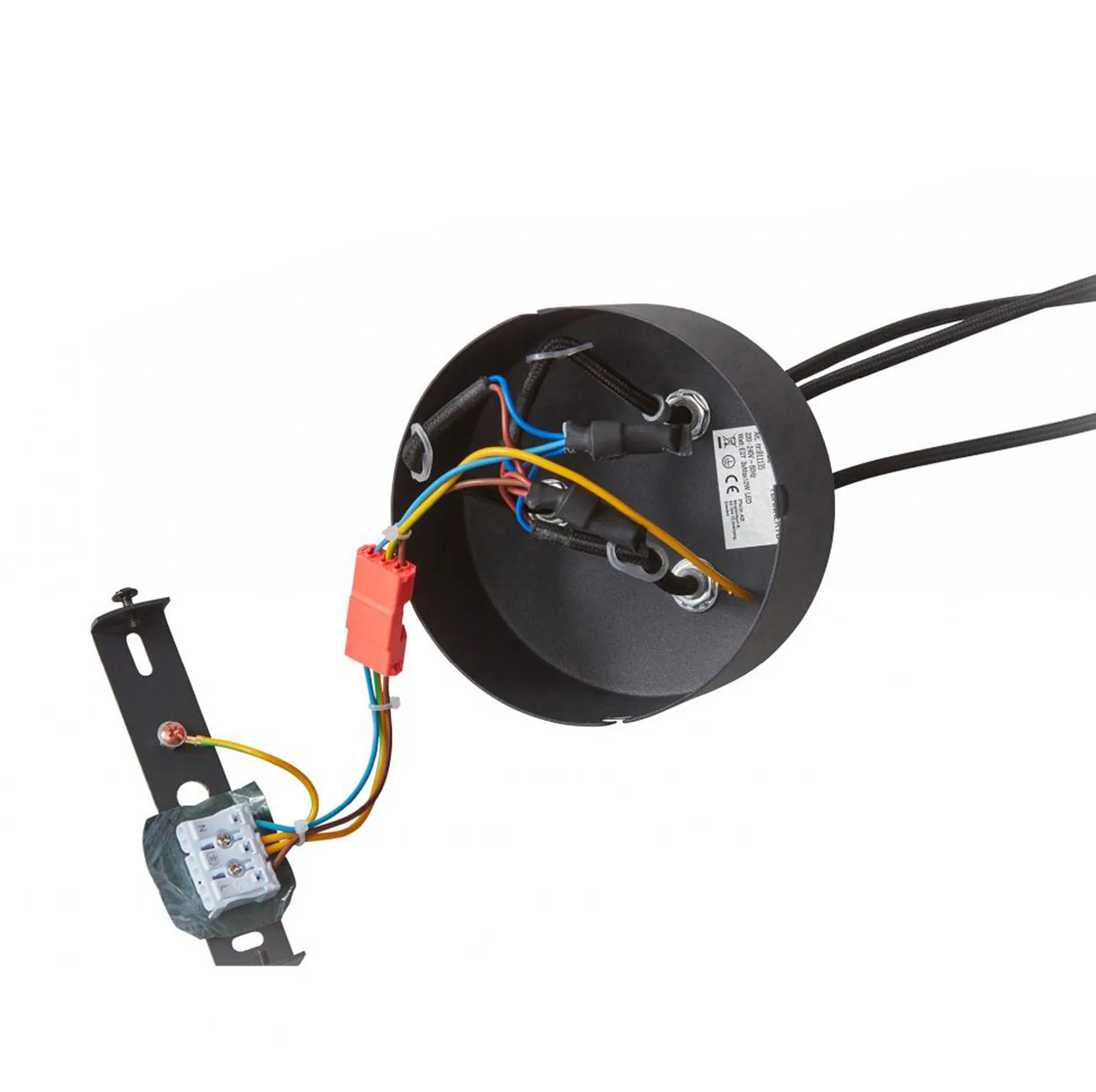 Lámpara colgante Ufo Circle, negro CO Bankeryd