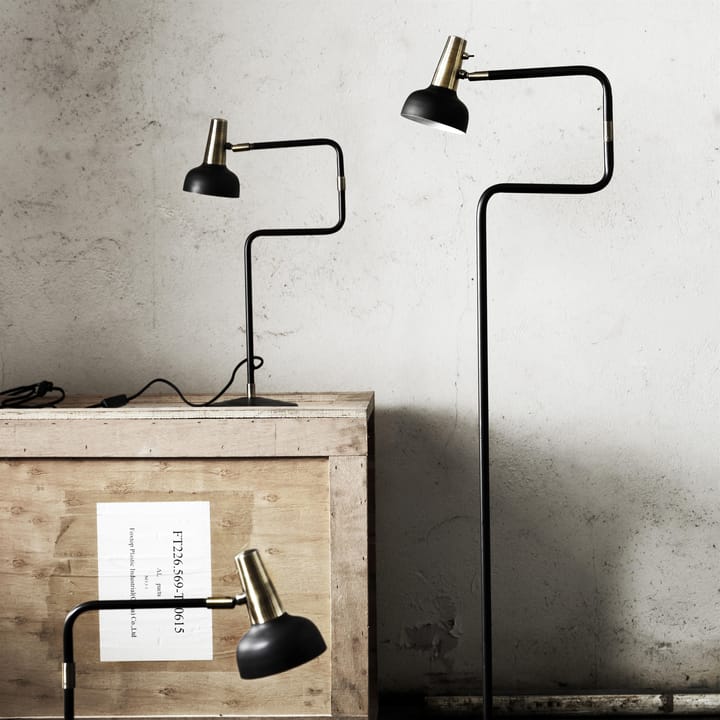 Lámpara de escritorio Ray - negro-latón - CO Bankeryd