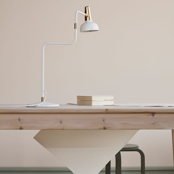 Lámpara de mesa Ray - Blanco, detalles de níquel - CO Bankeryd