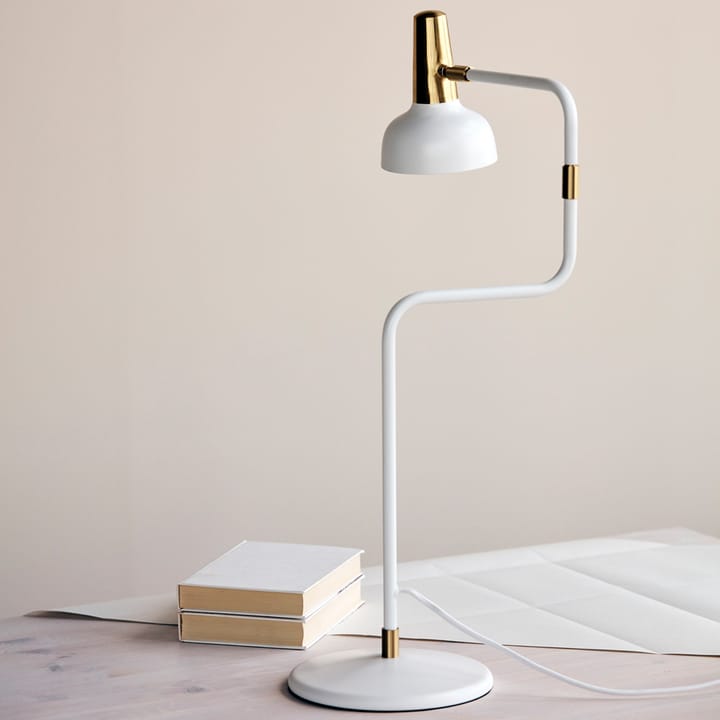 Lámpara de mesa Ray - Blanco, detalles de níquel - CO Bankeryd