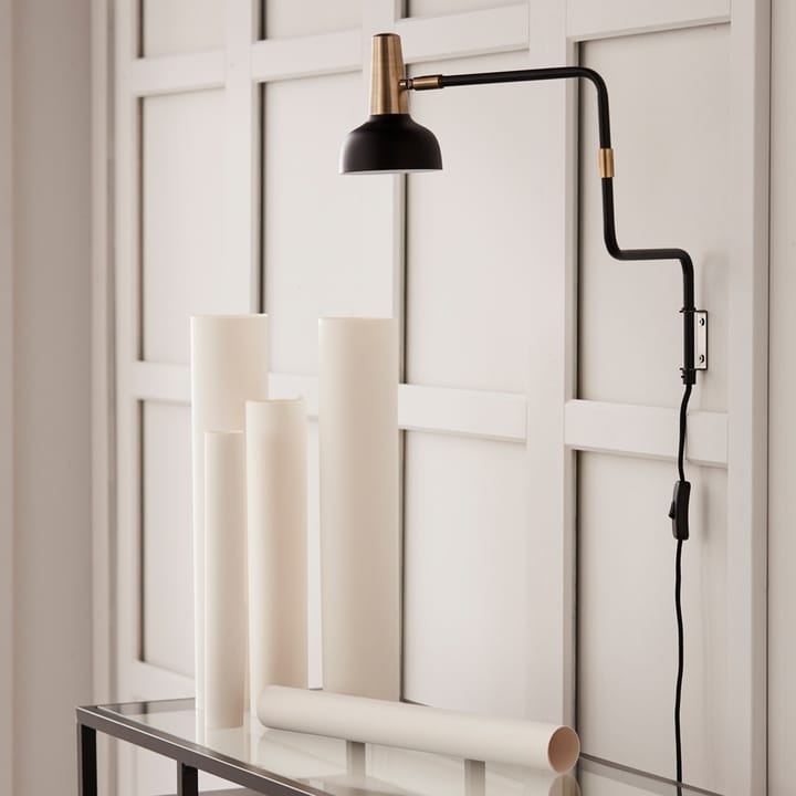 Lámpara de pared Ray, Blanco, detalles de níquel CO Bankeryd
