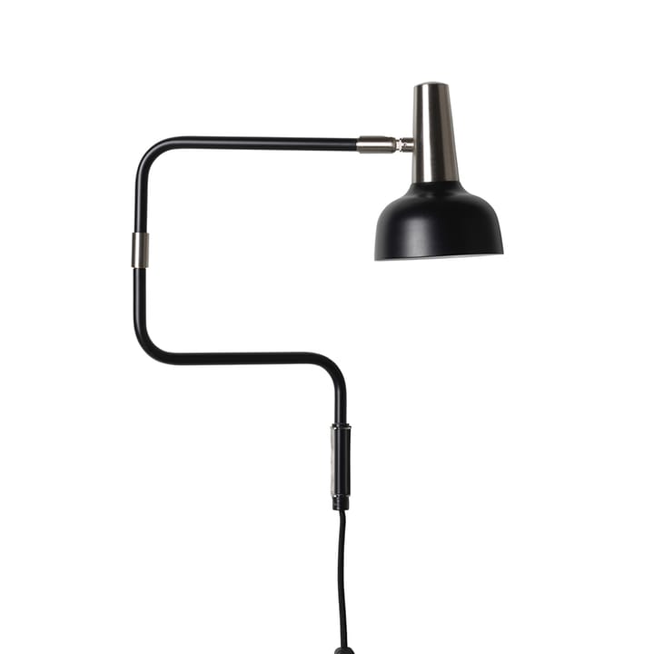 Lámpara de pared Ray - Negro, detalles de níquel - CO Bankeryd