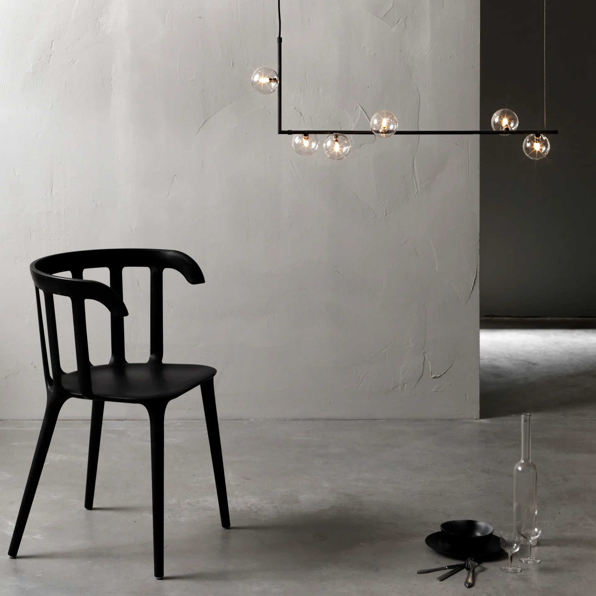 Lámpara de techo Air 73, negro CO Bankeryd