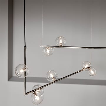 Lámpara de techo Air 73 - Nickel, vidrio transparente - CO Bankeryd