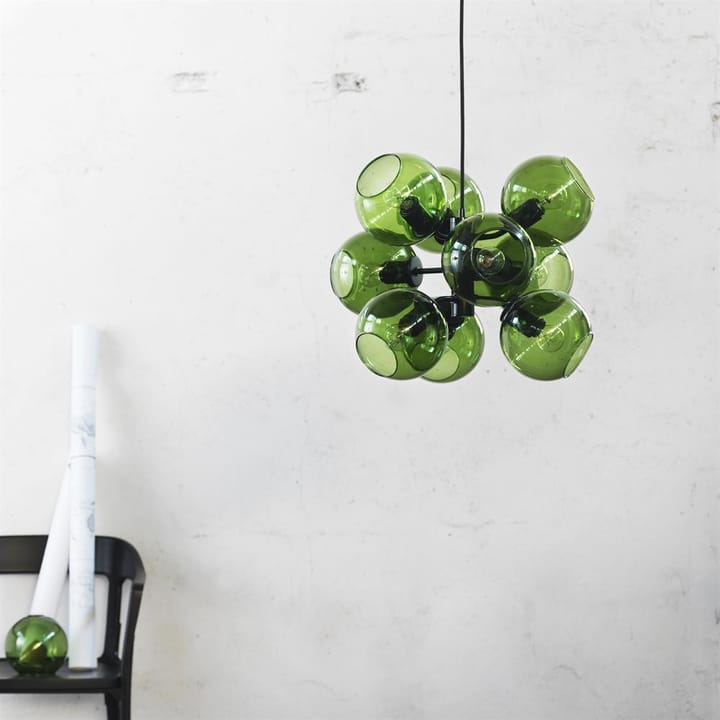 Lámpara de techo Tage - negro-vidrio verde - CO Bankeryd