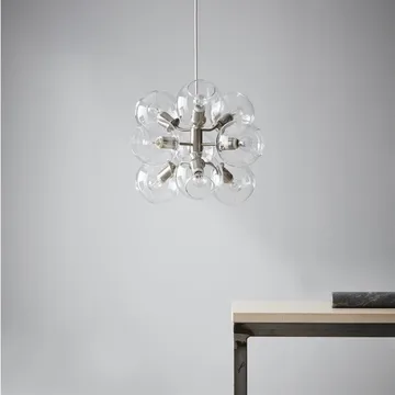 Lámpara de techo Tage - plata-vidrio transparente - CO Bankeryd