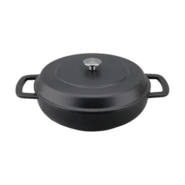 Cazuela de hierro fundido esmaltado Combekk Enameled Ø28 cm - Pomo negro-silver - Combekk