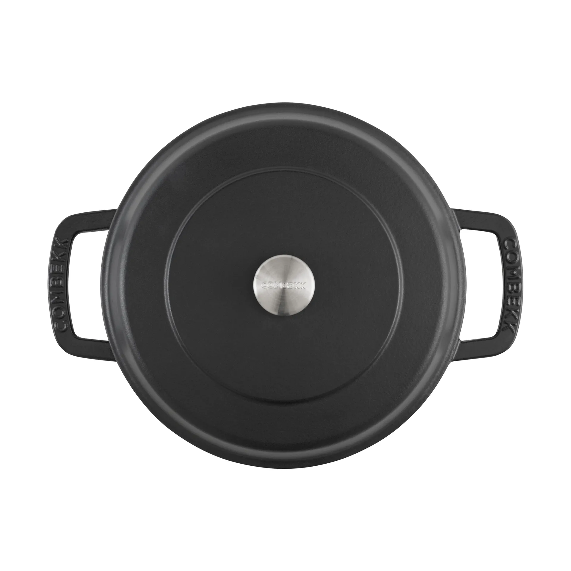 Cazuela de hierro fundido esmaltado Combekk Enameled Ø28 cm, Pomo negro-silver Combekk