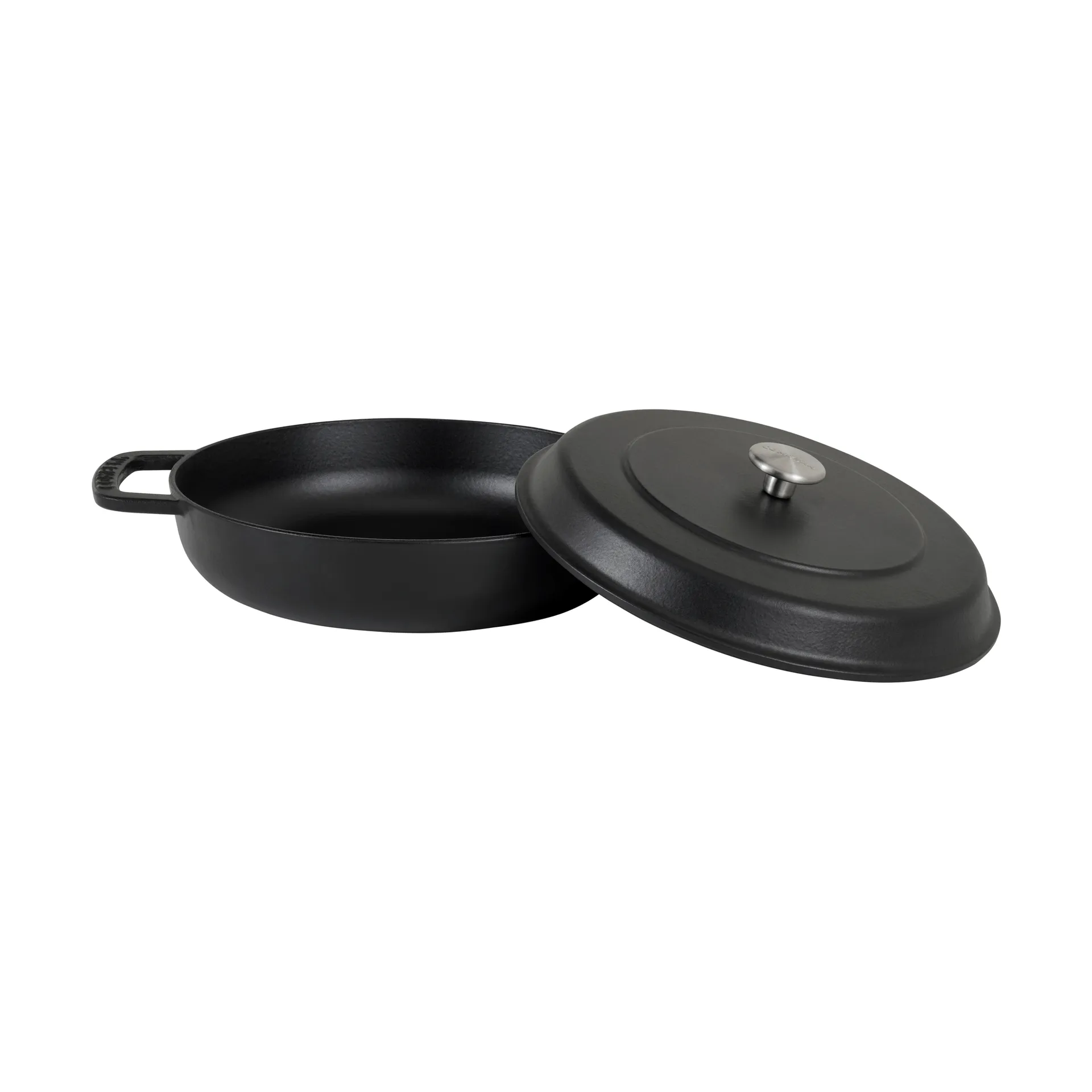 Cazuela de hierro fundido esmaltado Combekk Enameled Ø28 cm, Pomo negro-silver Combekk