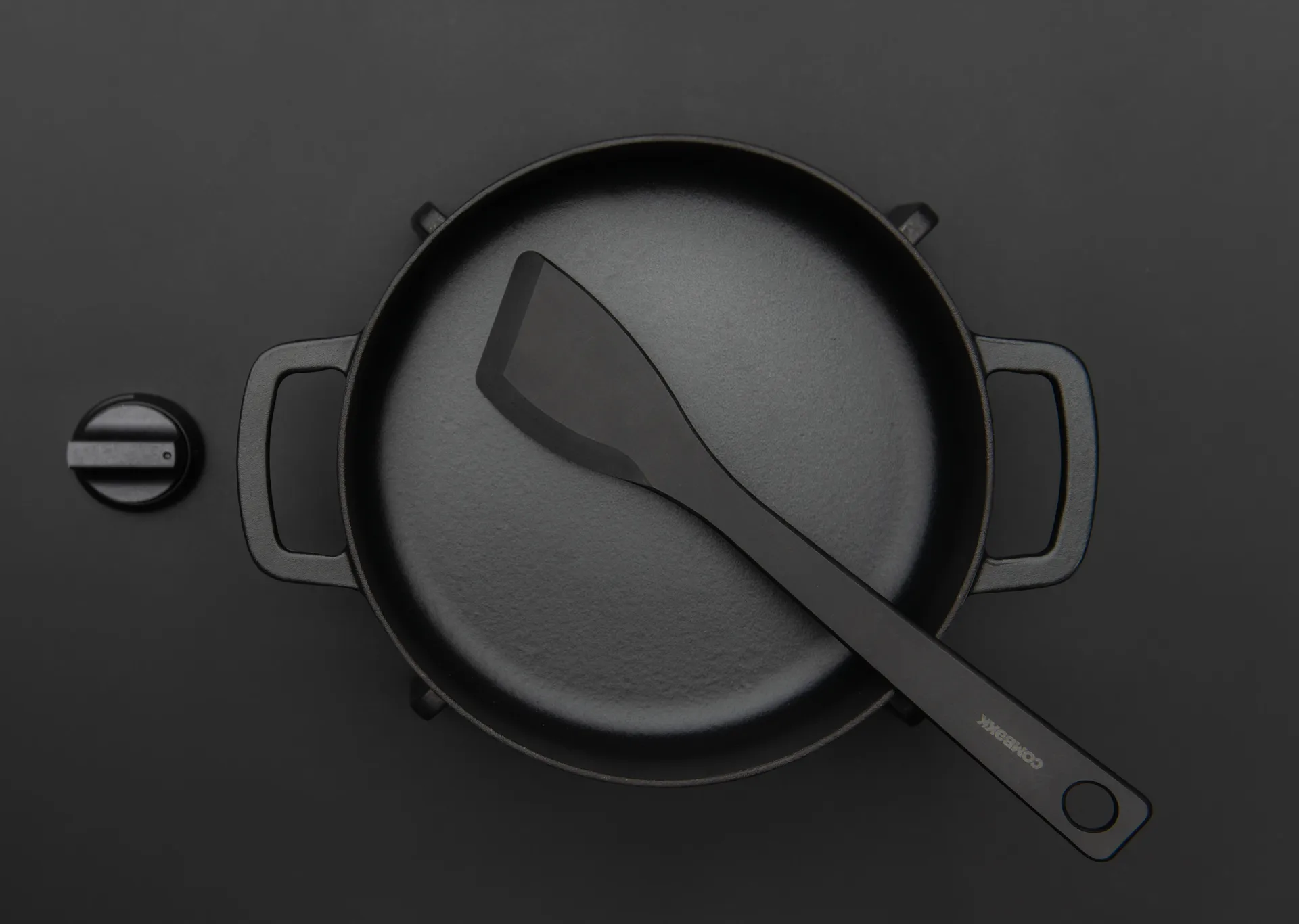 Espátula de fibra Combekk de madera , Negro Combekk