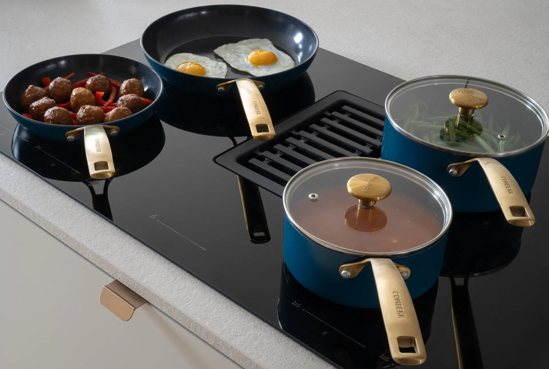 Set de sartenes Combekk Element, 2 piezas, Ocean Blue Combekk