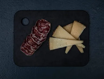 Tabla de cortar de madera Combekk, 2 piezas - Negro - Combekk