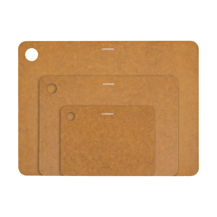 Tabla de cortar de madera Combekk, 3 piezas - Marrón - Combekk