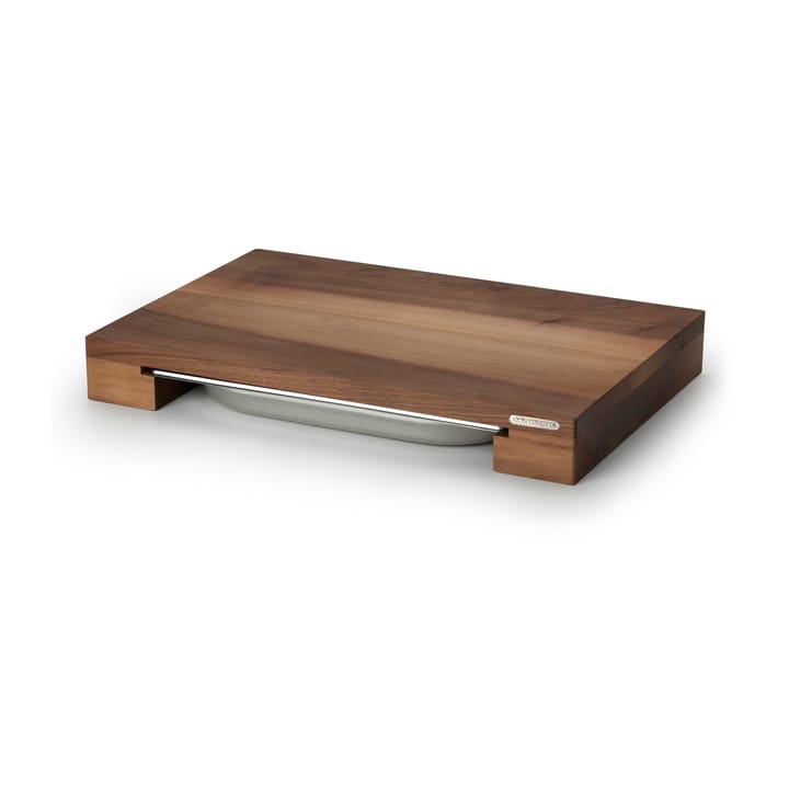 Tabla de cortar nogal con 1 bandeja, 27x39 cm Continenta