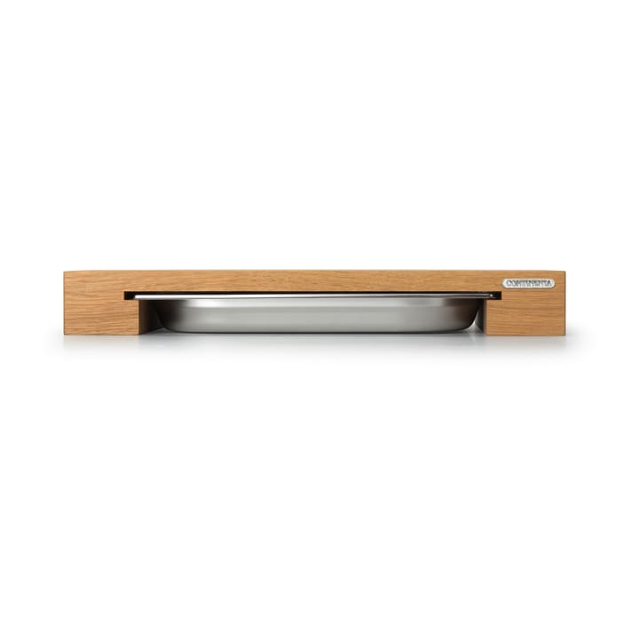 Tabla de cortar roble con 1 bandeja, 27x39 cm Continenta