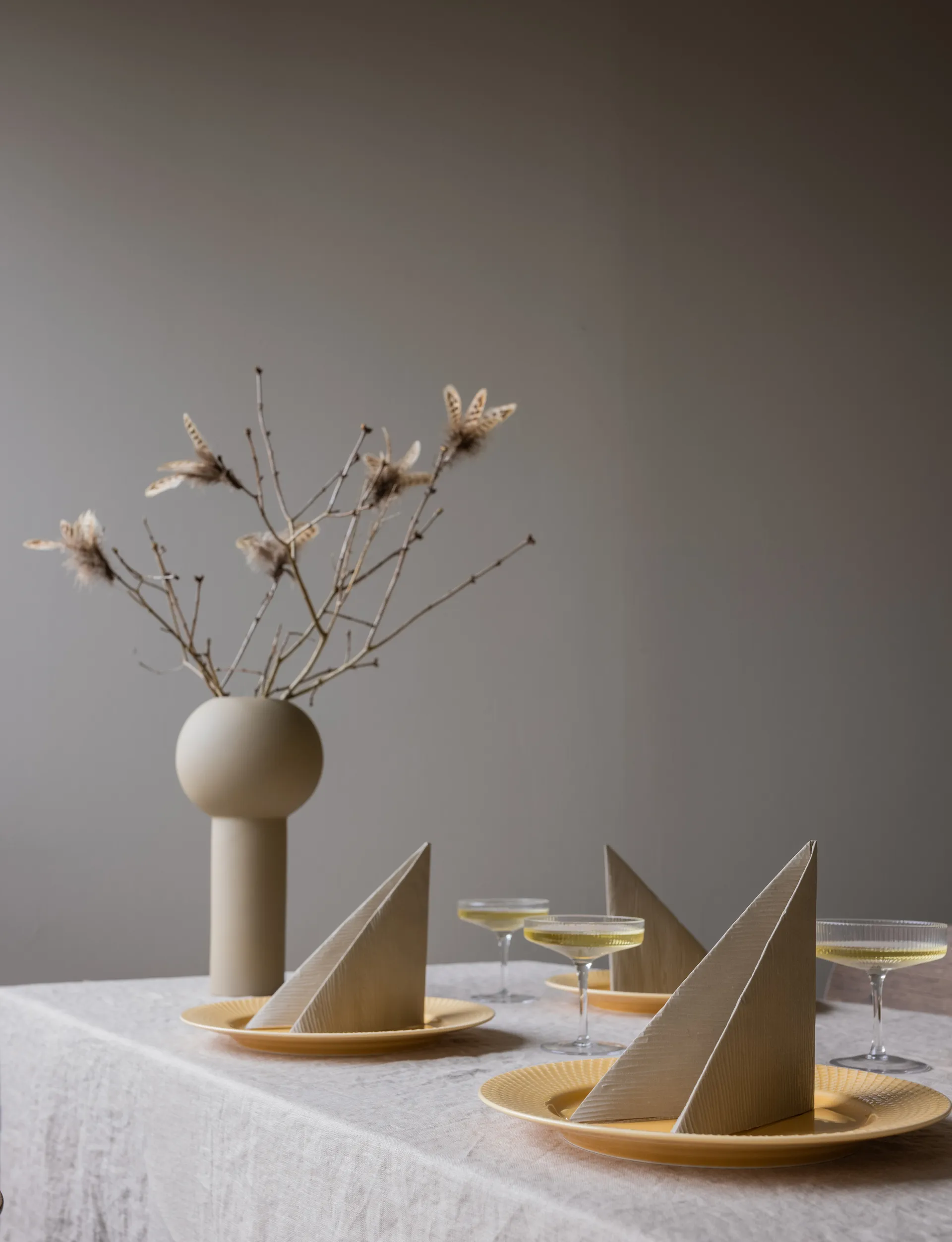 18 Servilletas Lines 33x33 cm, Sand Cooee Design