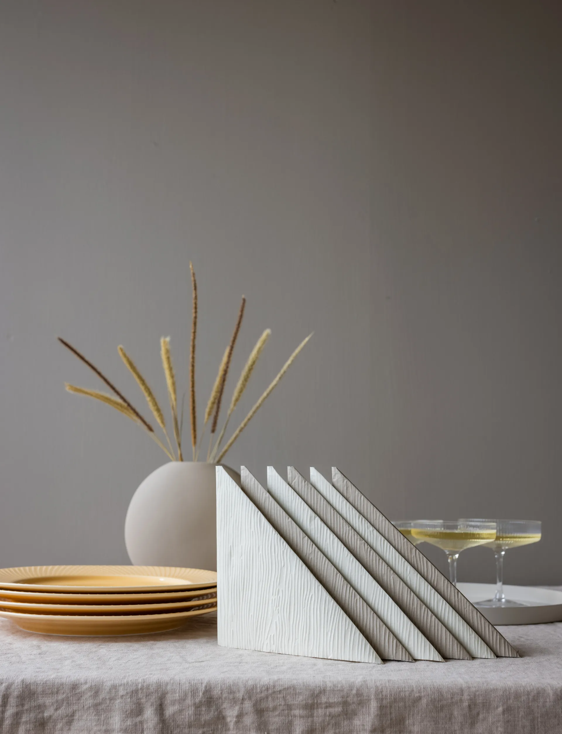 18 Servilletas Lines 33x33 cm, Sand Cooee Design