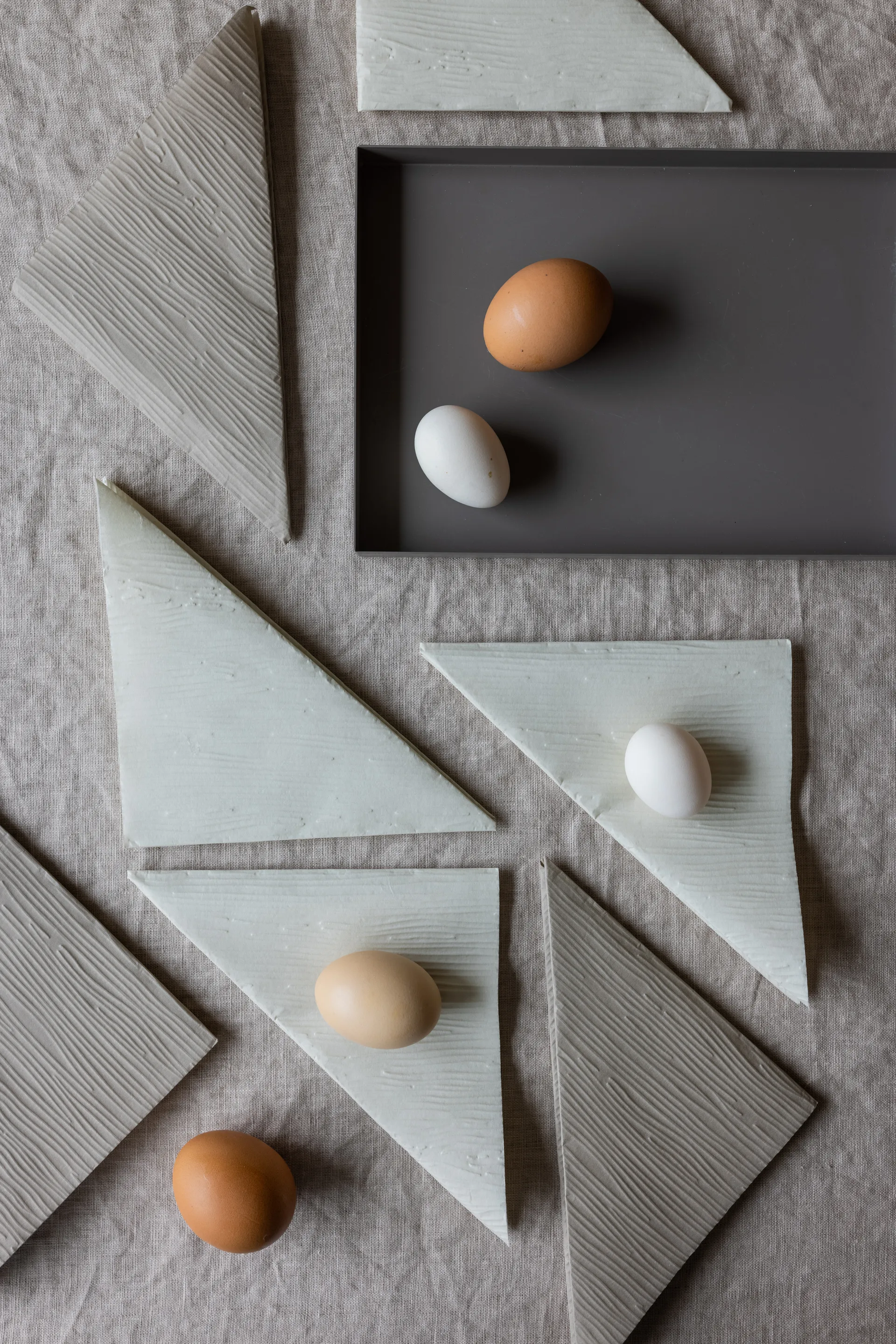 18 Servilletas Lines 33x33 cm, Sand Cooee Design